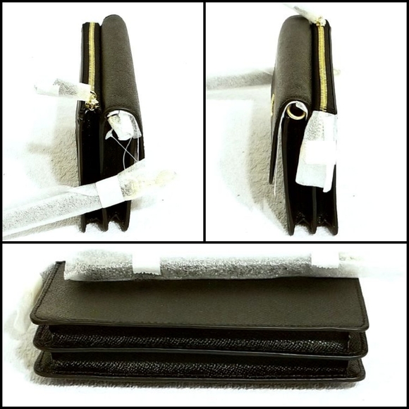 🆕️💯 Auth. Coach Brown Foldover Wristlet F78229 - Picture 7 of 9